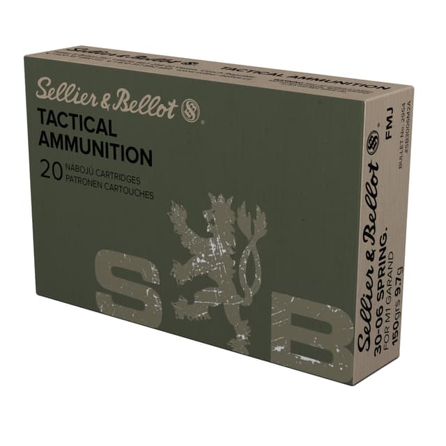 Sellier & Bellot SB3006M2 30-06 Springfield Full Metal Jacket 150 Grain 20 Rounds
