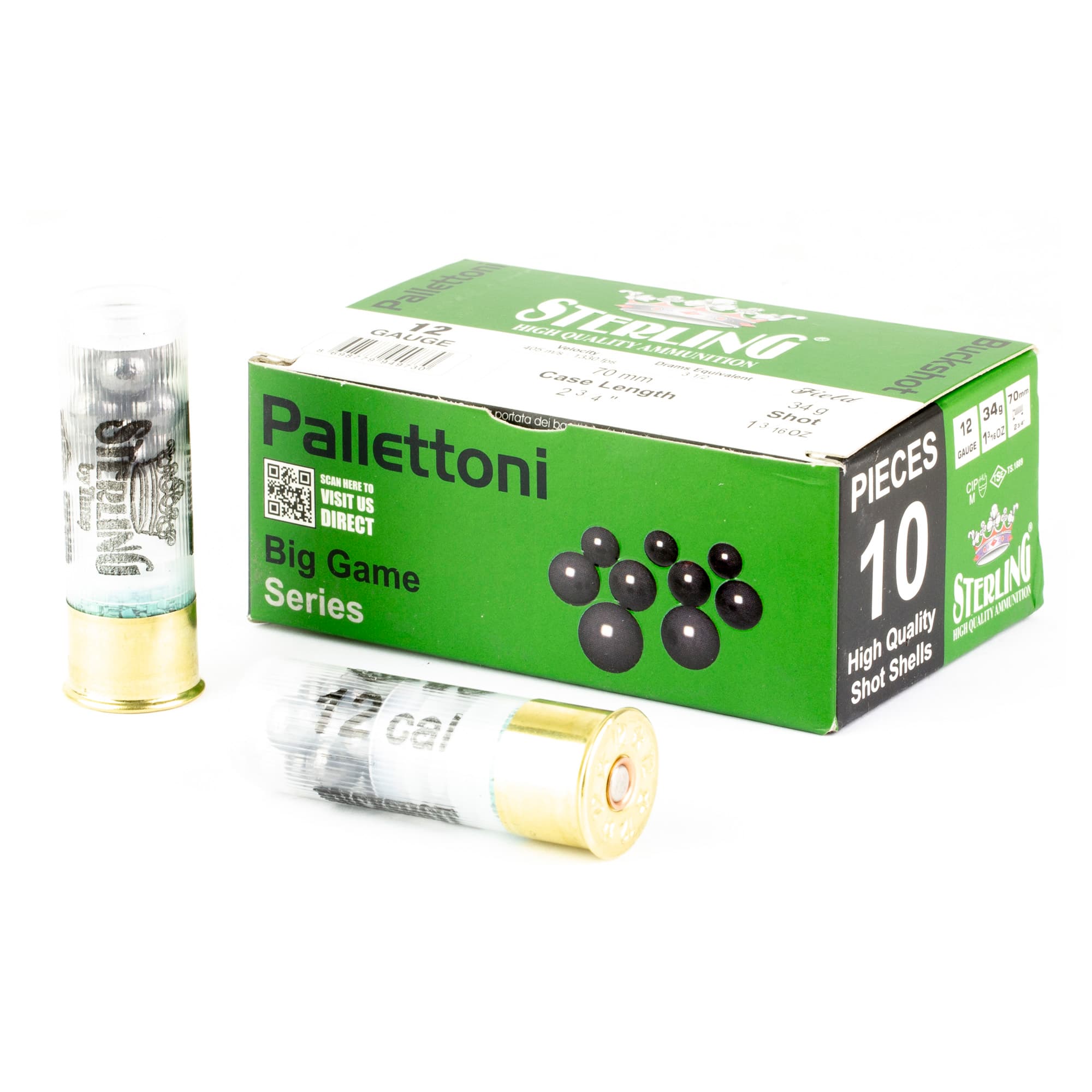 STERLING 12GA 2.75" 00BK 9PLT 10 Rounds