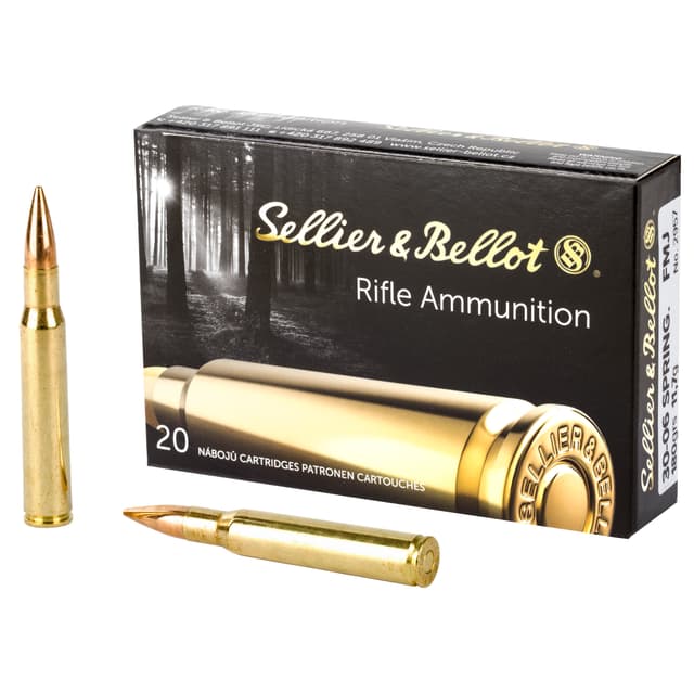 Sellier & Bellot 30-06 Sprg 180gr FMJ 20rd Box