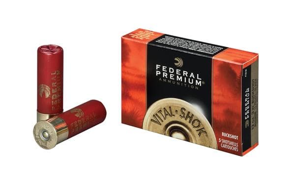 Federal Premium Vital Shok 12 Gauge 000 Buckshot 10 Grain 5 Rounds