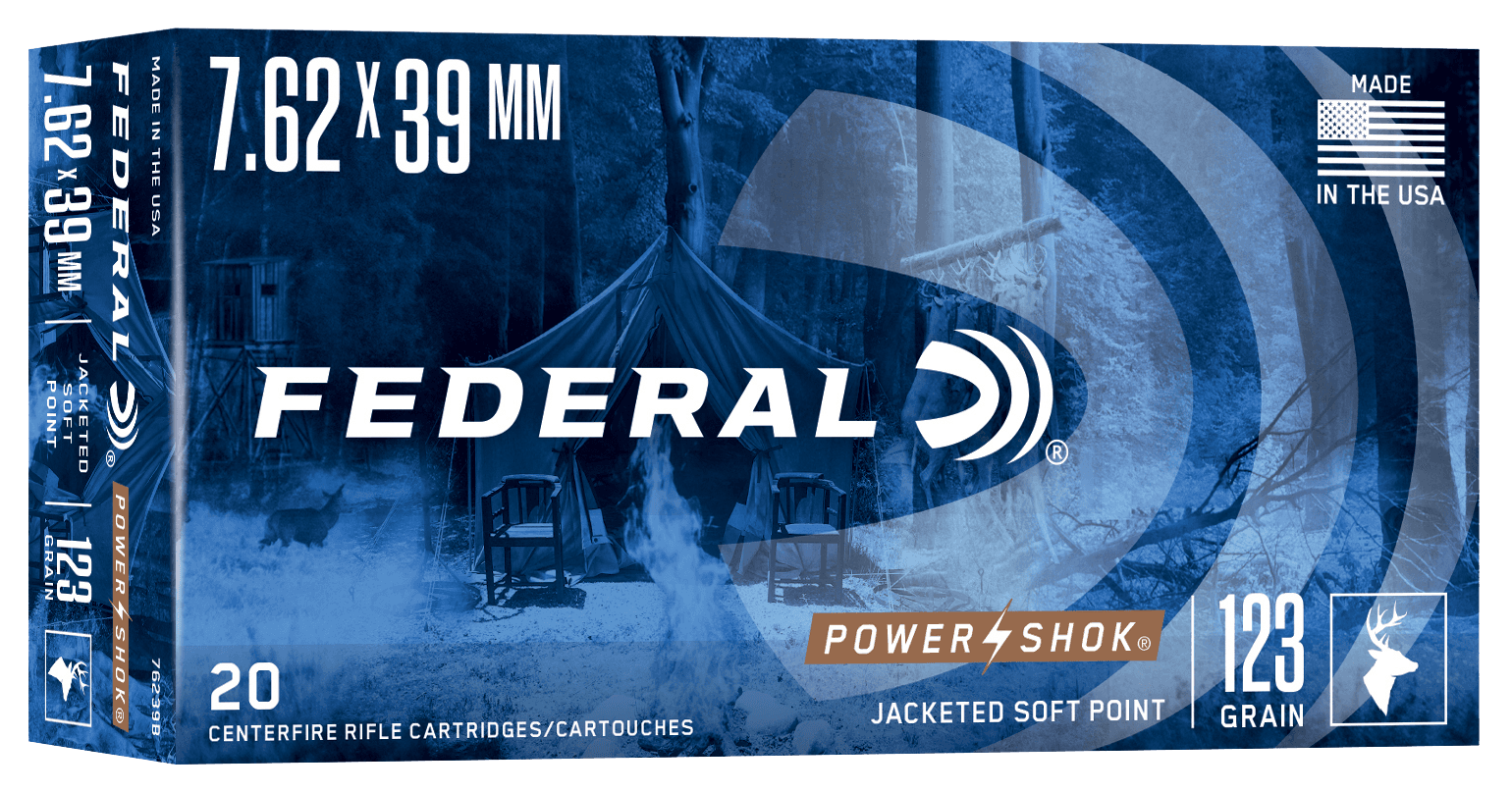 Federal Power-Shok 7.62x39 Soft Point 123 Grain 20 Rounds