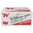 Winchester Ammo WM193 5.56mm Full Metal Jacket 55 Grain 500 Rounds