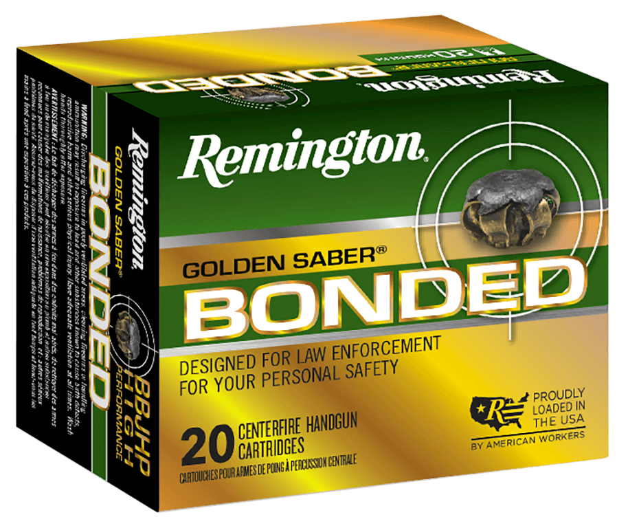 Remington Golden Saber Bonded 10mm Handgun Ammo 180 Grain 20 Rounds