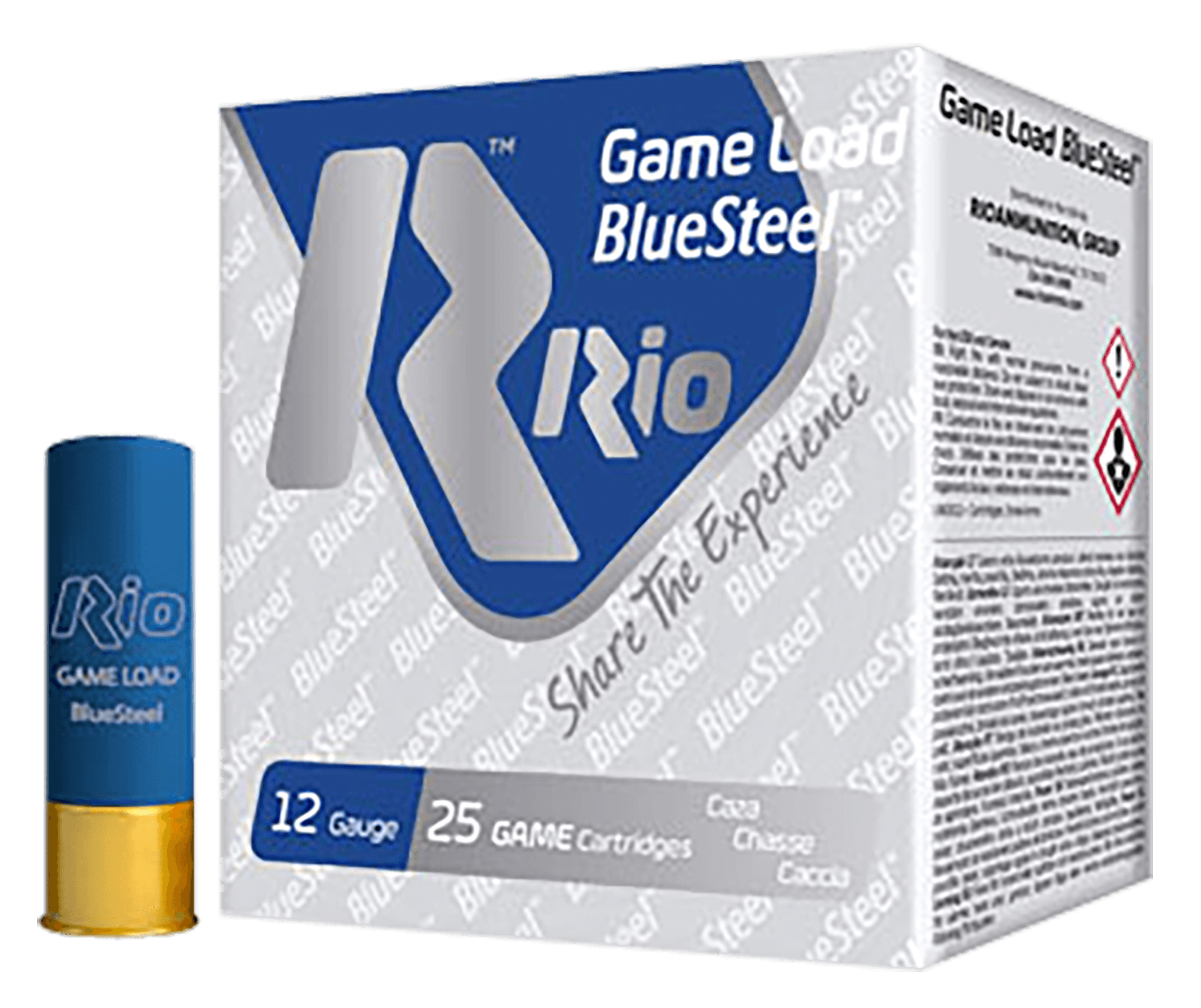 Rio Ammunition GLBS327 Game Load BlueSteel 12Gauge 2.75" 1 1/8oz 7Shot 25 Rounds
