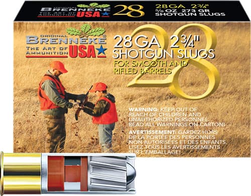 Brenneke 28 Slugs 28 ga. 2 3/4 in. 5/8 oz. 5 rd.