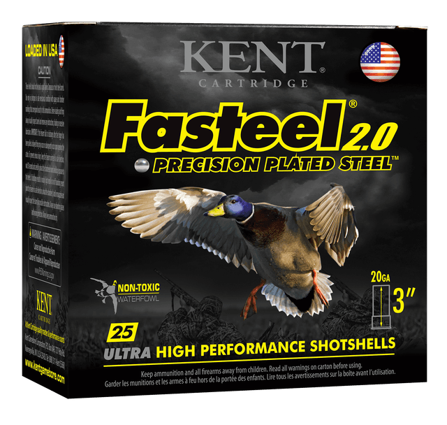 Kent Fasteel 2.0 Precision Plated Steel Load 20 ga. 3 in. 7/8 oz. 4 Shot 25 rd.