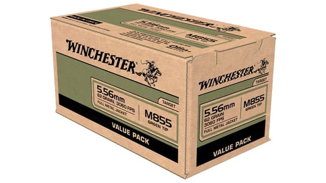 Winchester Usa M855 5.56x45mm Nato Full Metal Jacket 62 Grain 200 Rounds