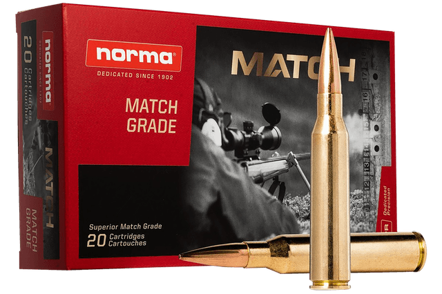 Norma Ammunition 10185442 Dedicated Precision Golden Target Match 338LapuaMag 250gr Hollow Point Boat Tail 20 Rounds