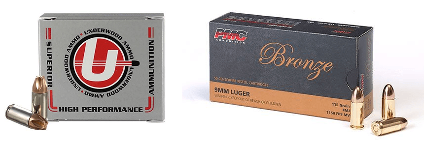 Underwood Ammo 9mm Luger Xtreme Penetrator Solid Copper 115 Grain 50 Rounds