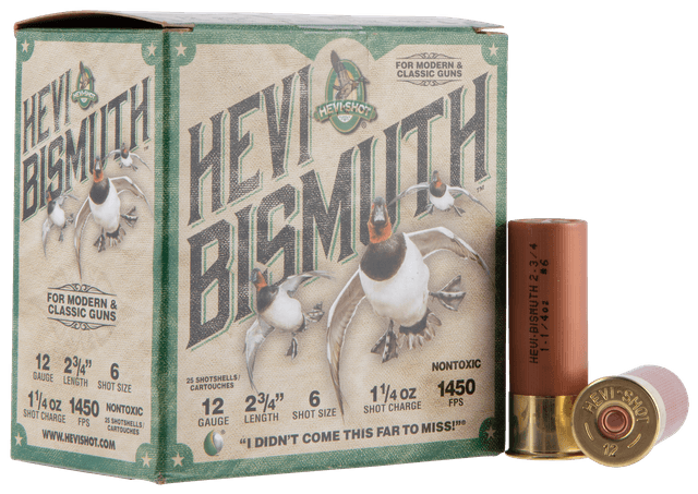 HEVI-Shot HS14706 HEVI-Bismuth 12Gauge 2.75" 1 1/4oz Bismuth 6Shot 25 Rounds