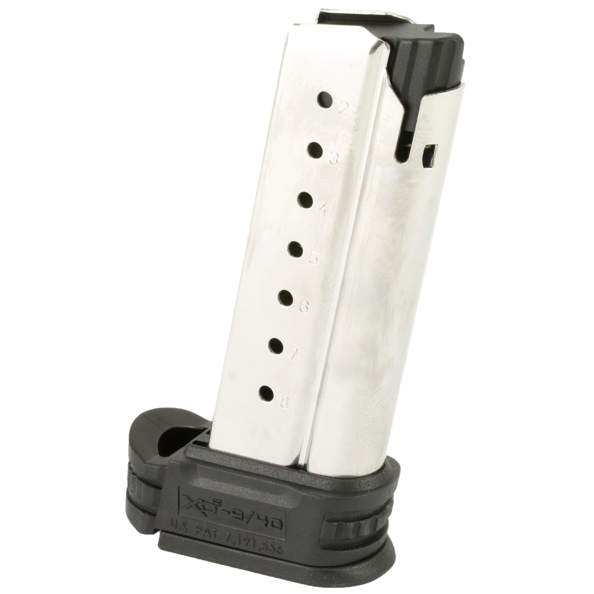Springfield Armory XDS0908 8rd 9mm Luger Stainless Steel Magazine for XDS Pistol