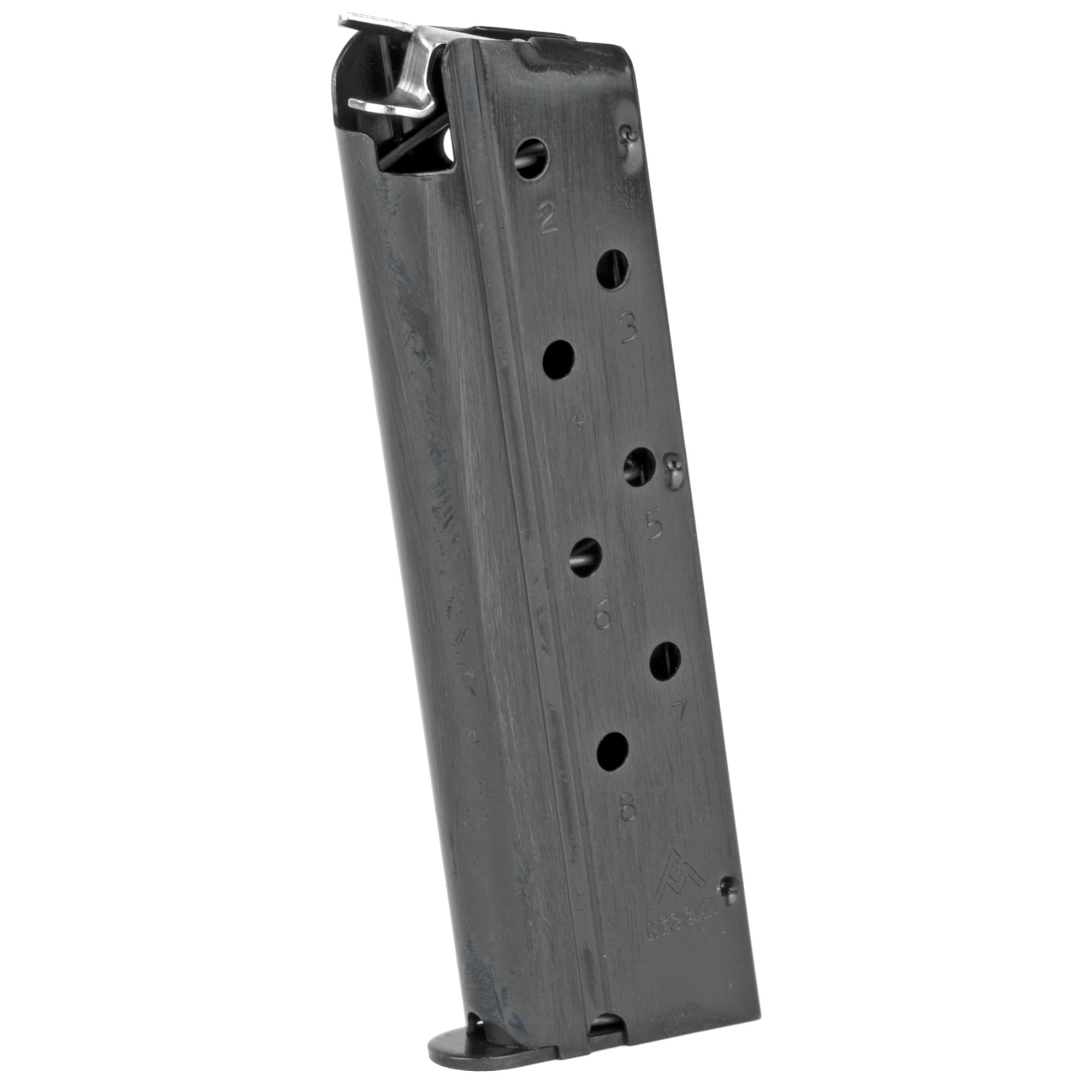 Mec-Gar 8rd 40 S&W Magazine Fits 1911 Government Blued Carbon Steel