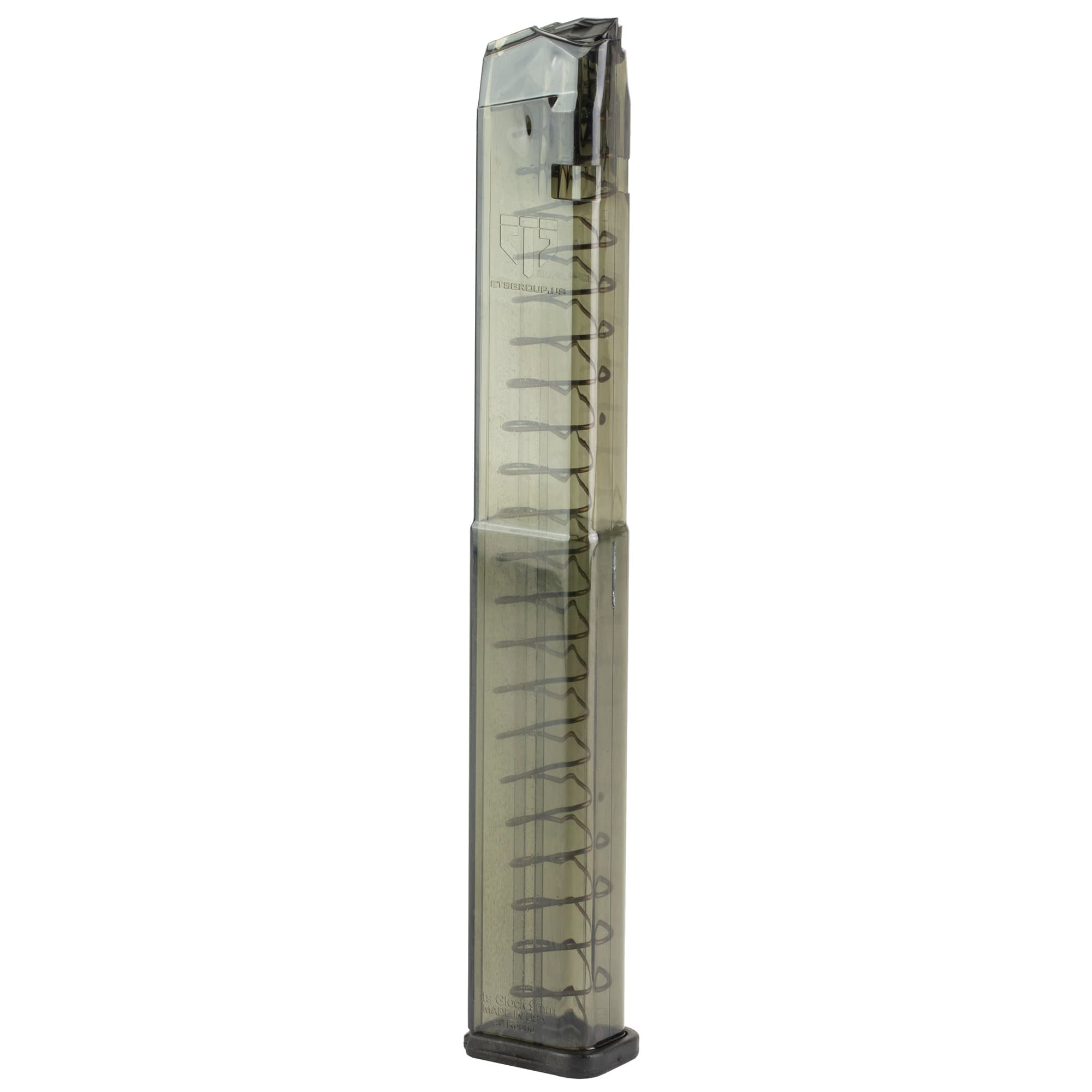 ETS Glock 17 9mm 40rd Carbon Smoke Magazine