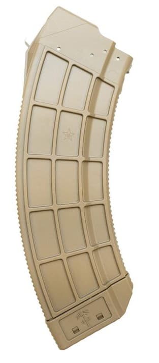 US Palm AK30 Magazine 7.62x39 FDE Stainless Steel Latch Cage 30 Rounds