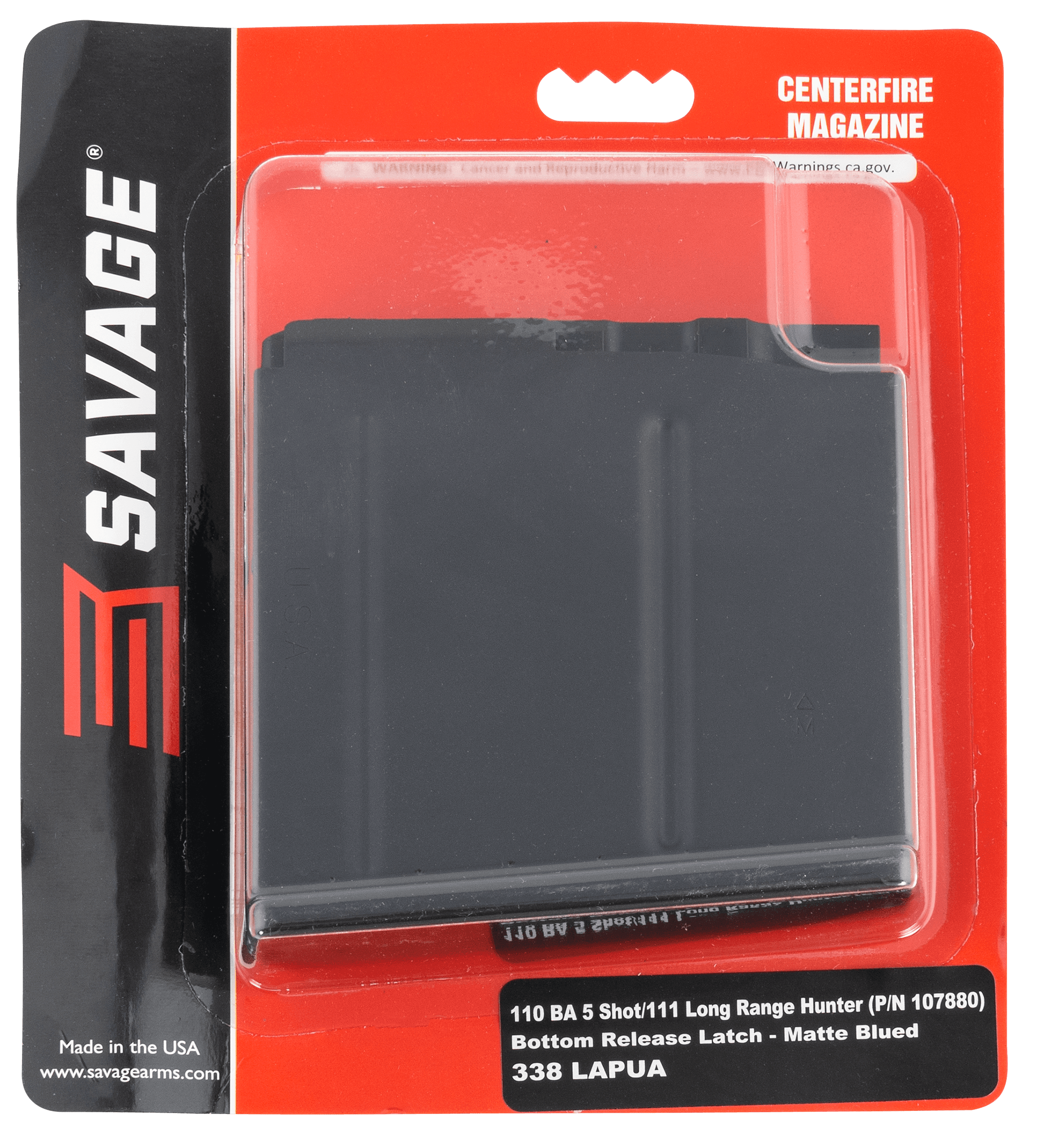 Savage 110BA Magazine 5rd .338 Lapua Magnum Steel Replacement