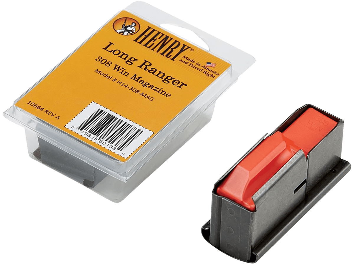 Henry H14308MAG Long Ranger 4rd 308 Win Blued Steel Magazine