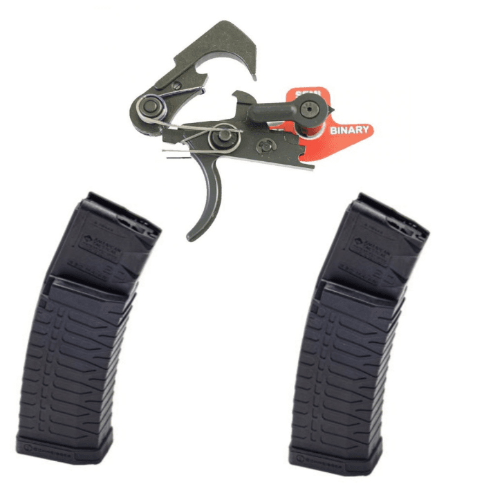 Franklin Armory BFSIII AR C1 Binary Trigger AR Curved Trigger 2 ATI Mags