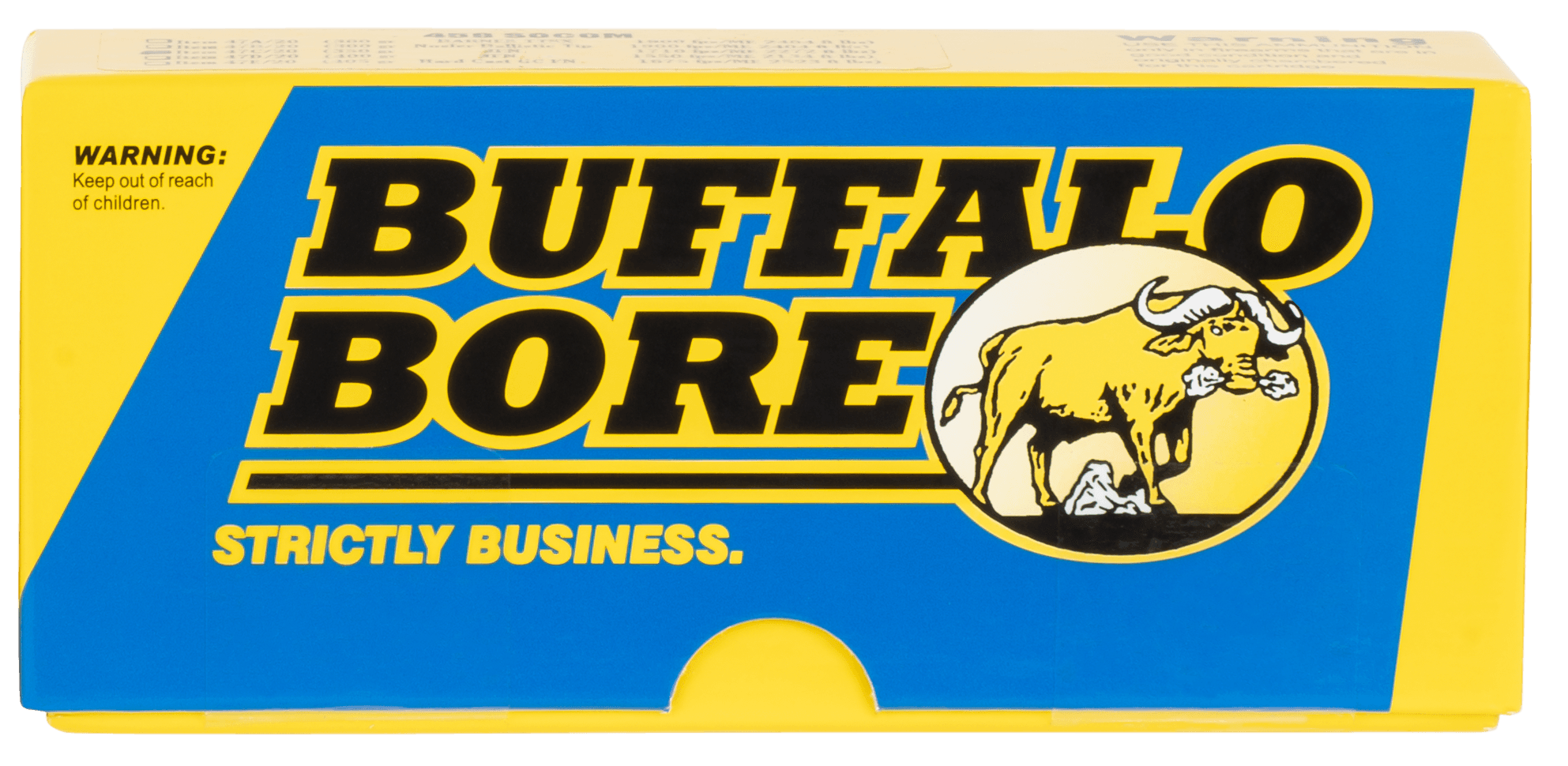 Buffalo Bore Ammunition 47C20 Hunting & Sniping Strictly Business 458SOCOM 350gr Semi Jacketed Flat Point 20 Rounds