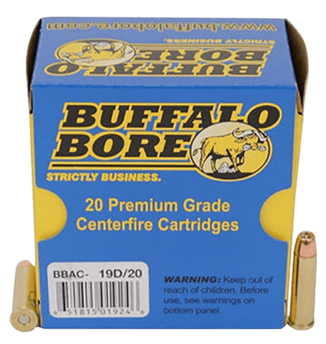 Buffalo Bore Ammunition 19D20 Heavy Strictly Business 357Mag 125gr Jacket Hollow Point 20 Rounds