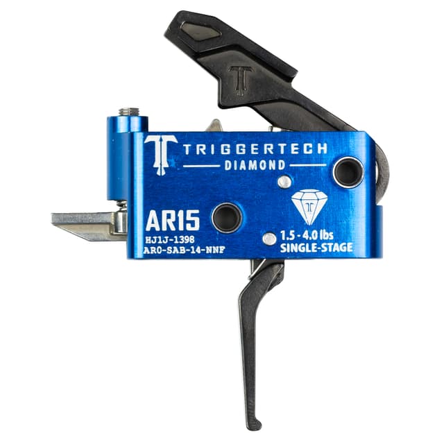 TriggerTech Diamond Flat Single-Stage Adjustable Trigger 1.5-4.0 lbs for AR-15
