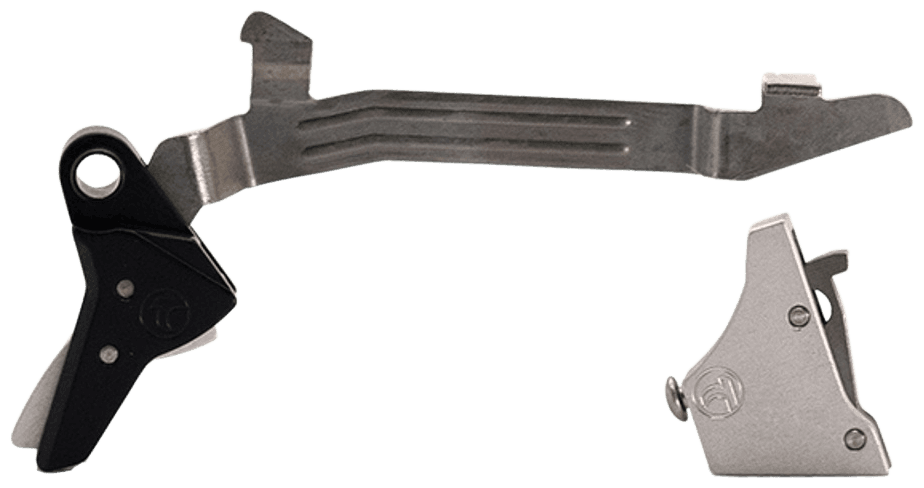 Timney Triggers Alpha Competition Silver Straight Trigger Compatible with Glock Gen3-4