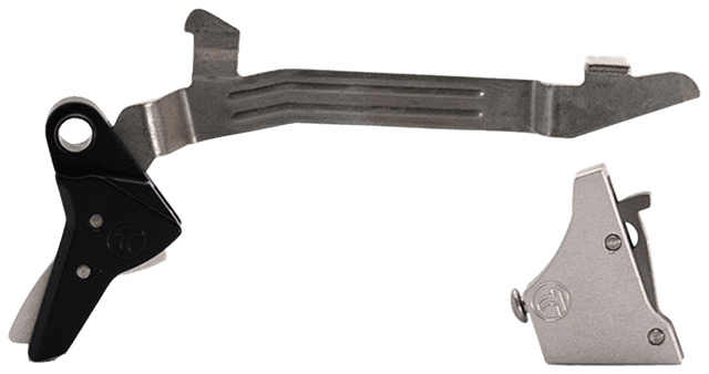 Timney Triggers Alpha Competition Silver Straight Trigger Compatible with Glock Gen3-4