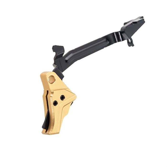 Tyrant Designs Itts Trigger with Trigger Bar Glock Gen 4 G3/G4 Gold Black Screw
