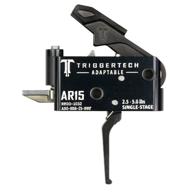 TriggerTech Adaptable Flat Single-Stage Adjustable Trigger 2.5-5.0 lbs for AR-15