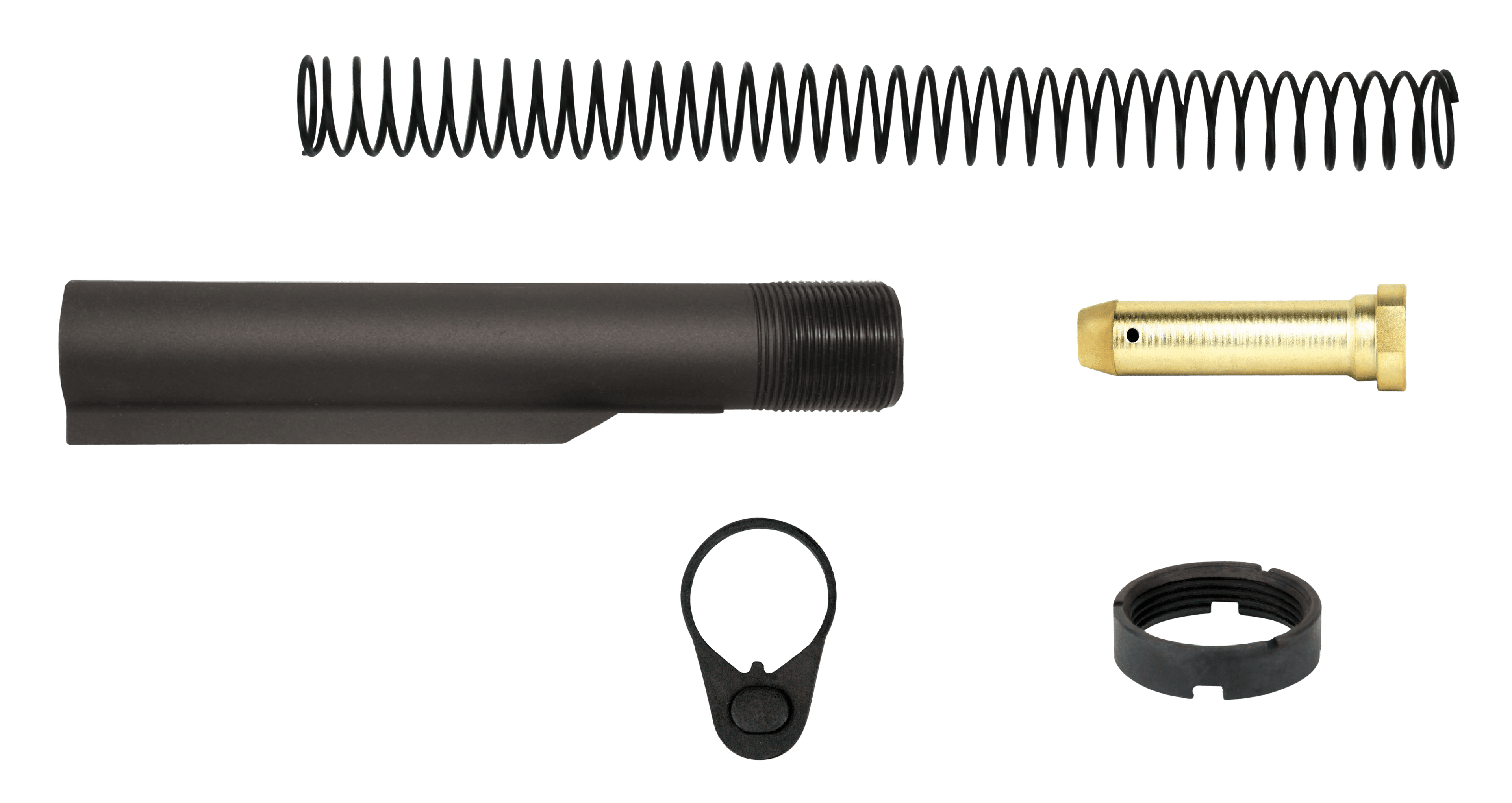 TacFire Ar-15 Buffer Tube Kit Mil-Spec 6-Position Carbine-Length Upgrade
