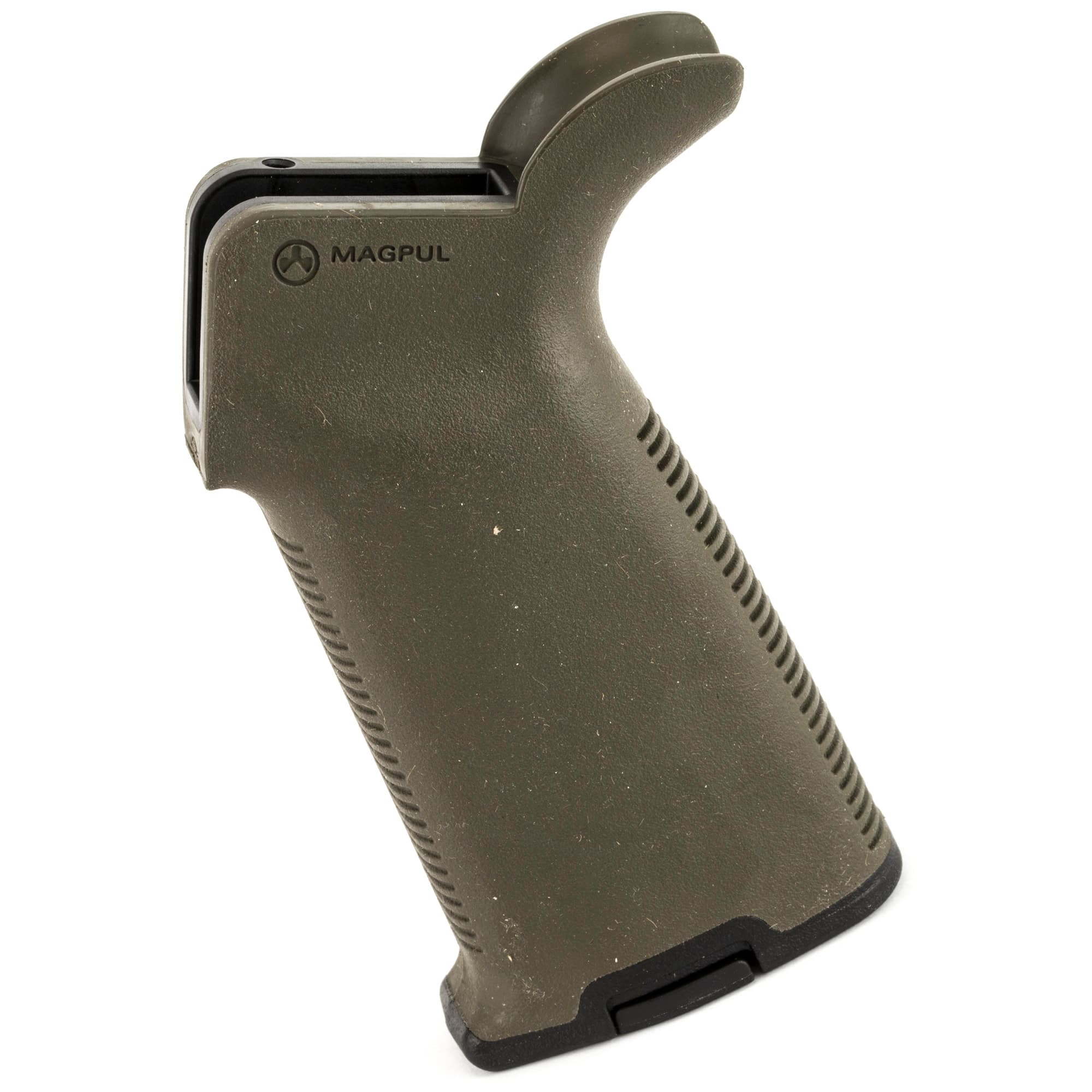 Magpul MAG416-ODG MOE+ Grip Textured OD Green Polymer with OverMolded Rubber for AR-15, AR-10, M4, M16, M110, SR25