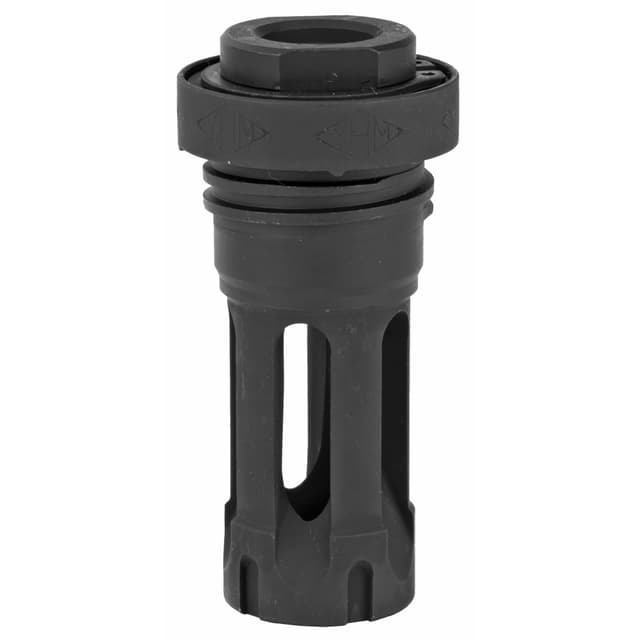 Yankee Hill 430228A QD Light Tactical Flash Hider made of Black Finish Steel with 1/2"-28 tpi Threads for 30 Cal AR-Platform