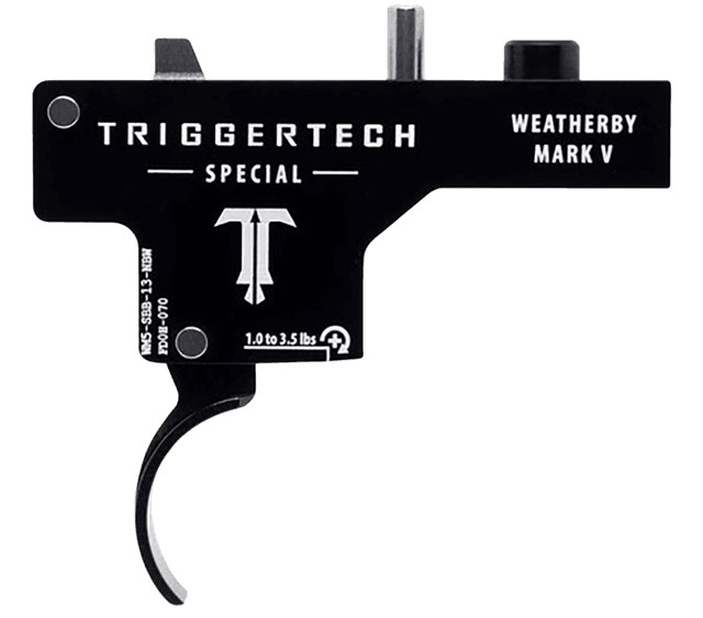 TriggerTech WM5SBB13NBW Special Single-Stage Curved Trigger 1-3.50 lbs Weatherby Mark V
