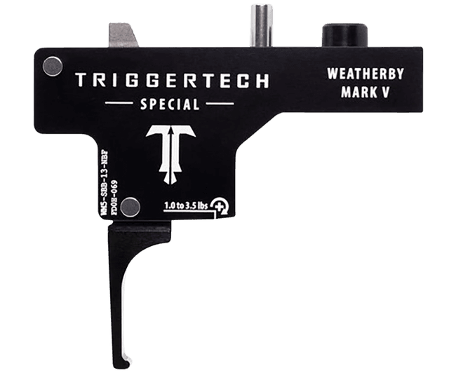 TriggerTech WM5SBB13NBF Special Single-Stage Flat Trigger 1-3.50 lbs for Weatherby Mark V