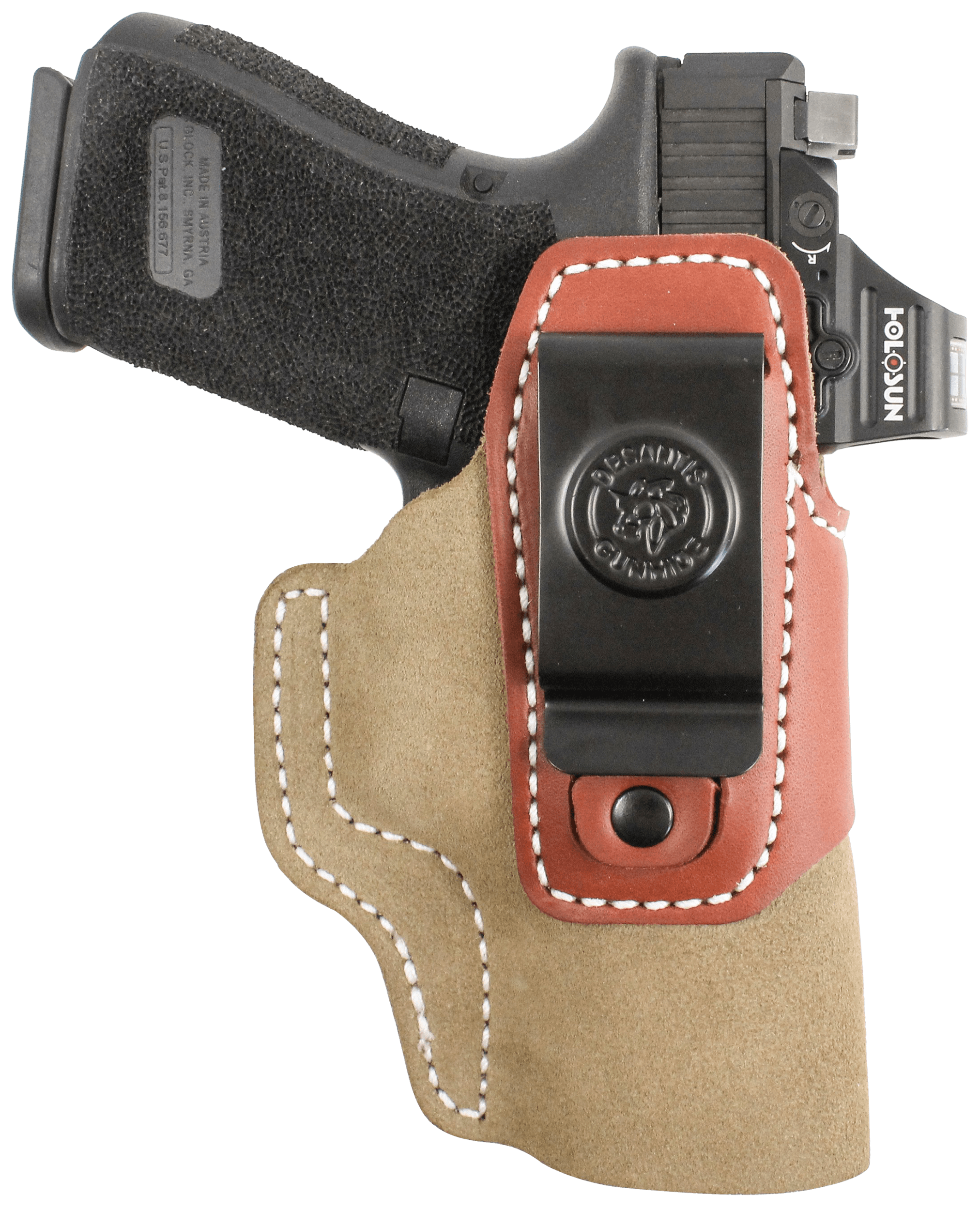 DeSantis Gunhide 215NJ8JZ0 Transit IWB Natural Kydex/Leather Belt Clip Sig Sauer P365 Ambidextrous