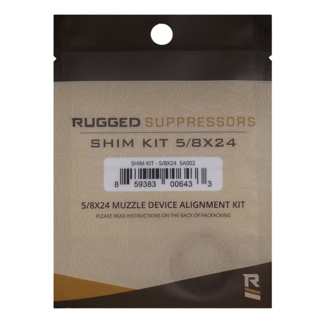 Rugged Suppressor SA002 Shim Kit for 5/8"-24 tpi