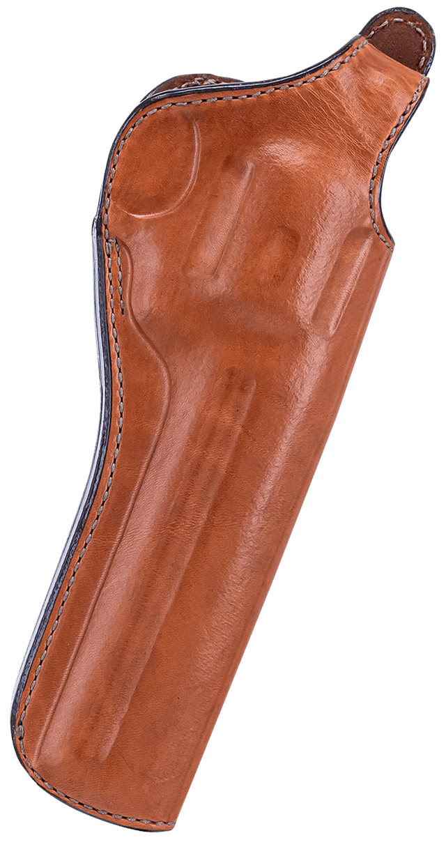 Bianchi 12696 Cyclone OWB Tan Leather Fits 6" Colt/Ruger/S&W & Similar L Frame Taurus; Wesson Belt Loop Mount Right Hand