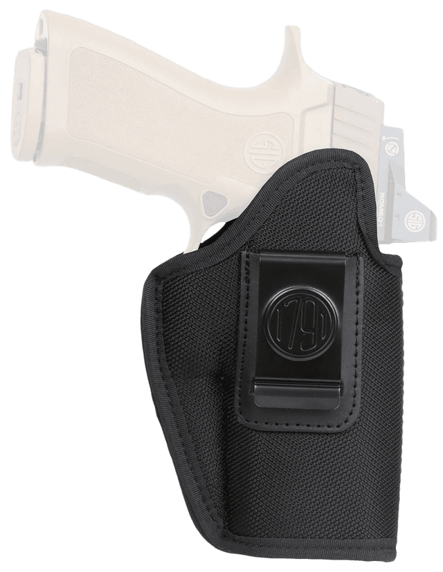1791 Gunleather PNIWB5BLKR Premium Nylon IWB Size 05 Black Ballistic Nylon Belt Clip Right Hand