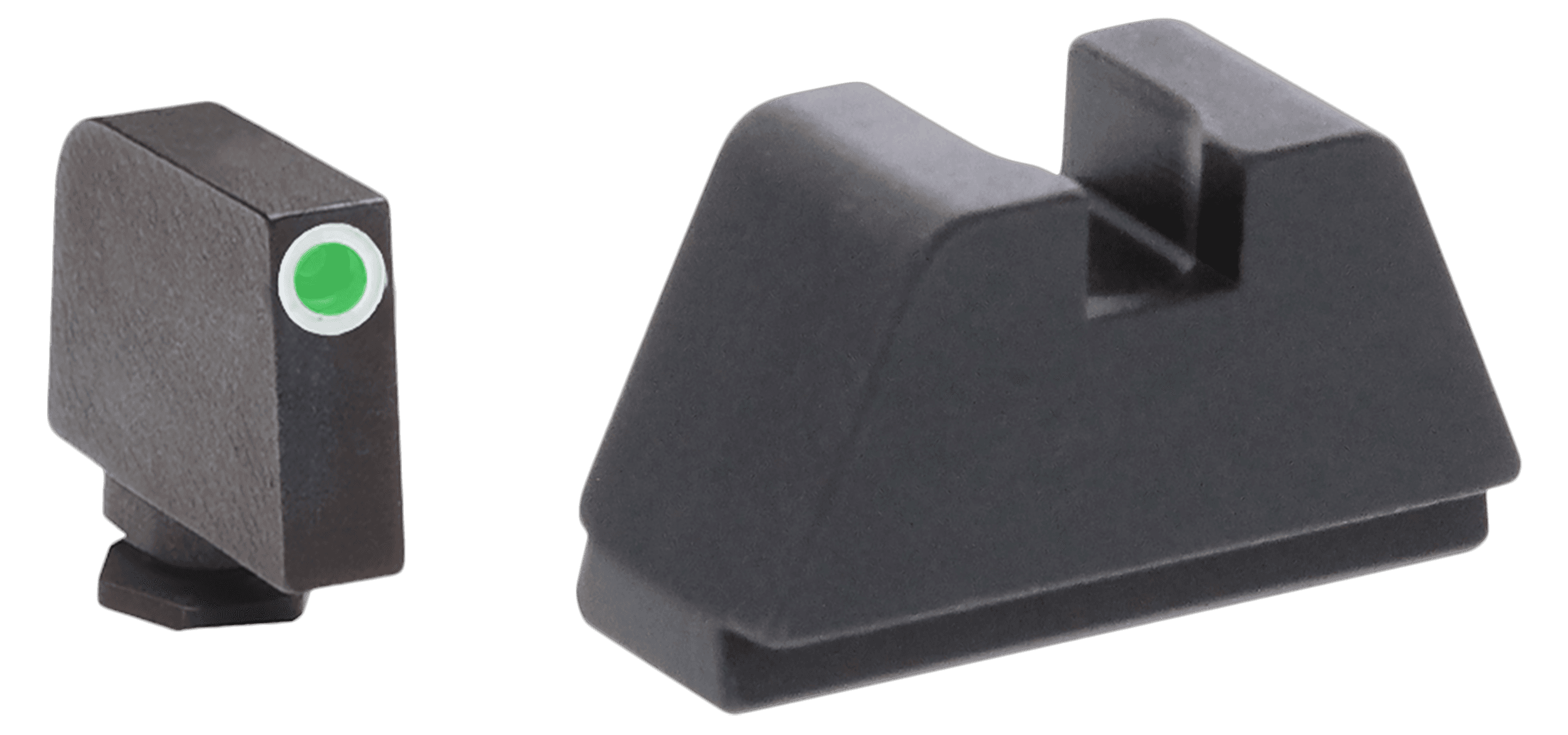 AmeriGlo Gl481 Glock Optic Compatible Sight Set 2xl Green Tritium White Outline