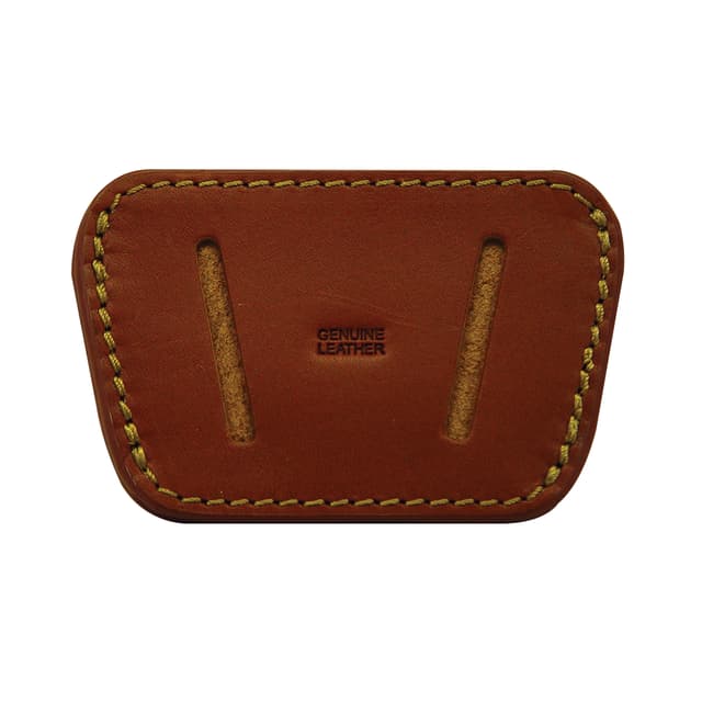 PSP 035 Belt Slide IWB/OWB Tan Leather Belt Clip/Slide Fits Med/Lg Semi-Auto Ambidextrous