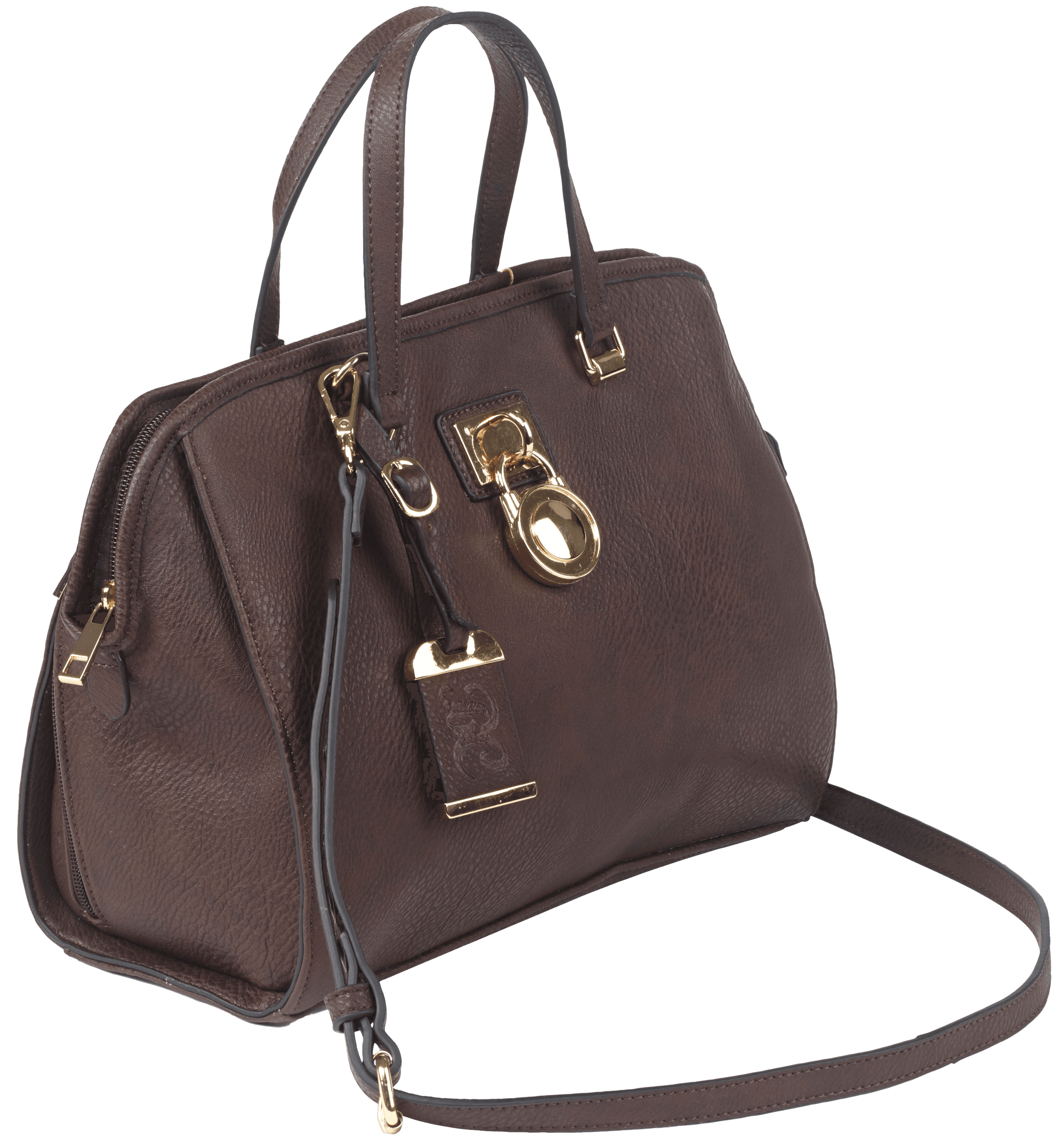 Bulldog BDP028 Satchel Style Purse Chocolate Brown Leather Satchel Most Sm Pistols & Revolvers Ambidextrous Hand