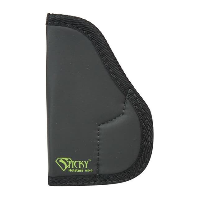 Sticky Holsters MD3 MD-3 Black/Green Latex Free Rubber Fits Walther PPK Ambidextrous