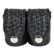 HKS 203BLBN SpeedLoader Case Double Large Black Hytrel Belt Loop Belts 2.25" Wide