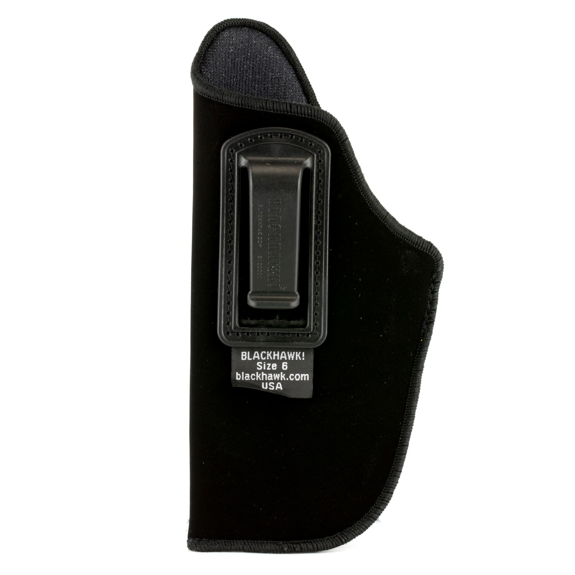 Blackhawk 73IP06BKL Inside The Pants IWB Size 06 Black Suede Belt Clip Fits Large Semi-Auto Fits 3.75-4.50" Barrel