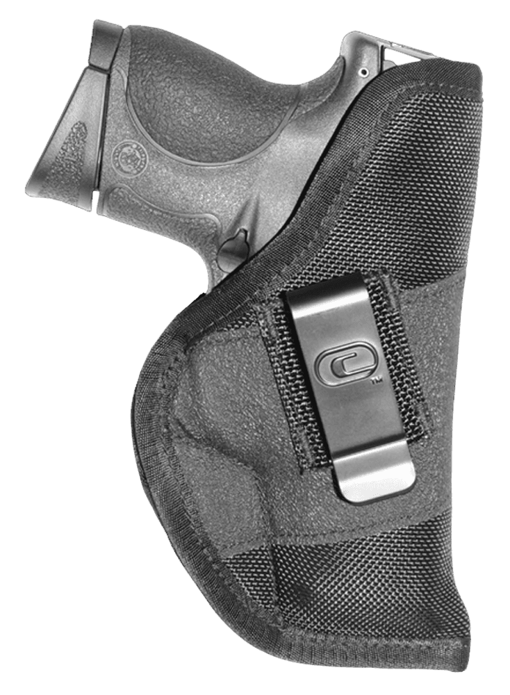 Crossfire Shooting Gear CRFGRPCLPSA1S2 The Grip IWB Black Ballistic Nylon Belt Clip Fits Subcompact 2-2.50" Barrel Ambidextrous
