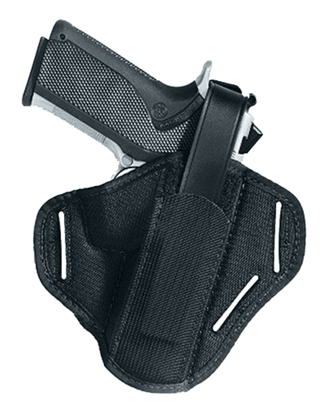 Uncle Mike's 86360 Super OWB Size 36 Black Kodra Nylon Belt Slide Fits Sm Frame 5rd Revolver w/Hammer Spur Fits 2" Barrel Right Hand