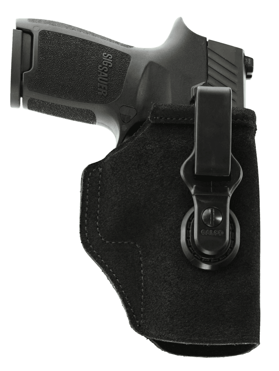 Galco TUC800B Tuck-N-Go 2.0 IWB Black Leather Compatible w/ Glock 43/Taurus GX4/Springfield Hellcat UniClip/Stealth Clip Mount Right Hand
