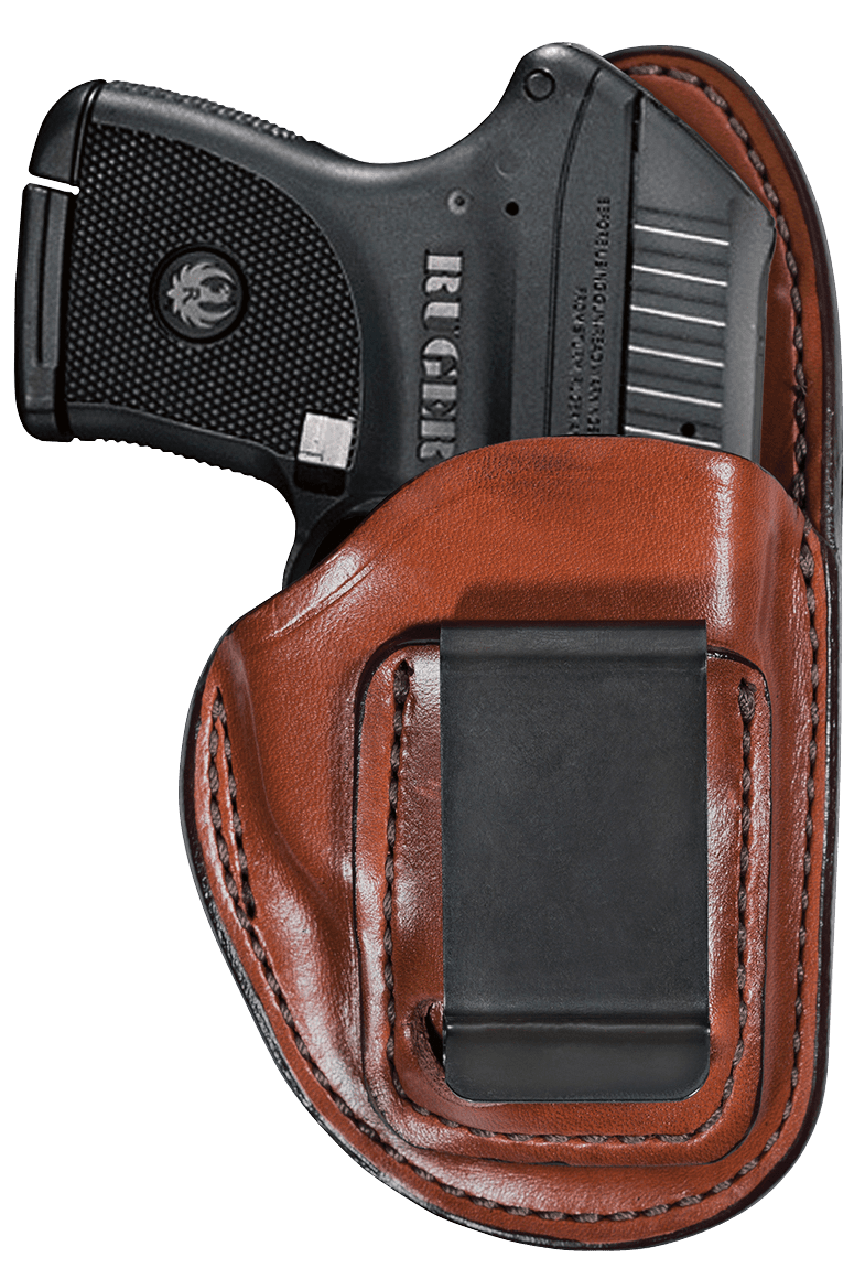 Bianchi 19235 100 Professional IWB Size 11 Tan Leather Belt Clip Compatible w/Glock 19/23/Ruger Security-9 Belt 1.75" Wide