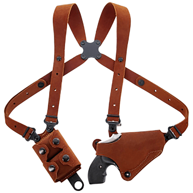 Galco CL2160 Classic Lite 2.0 Shoulder System Size Fits Chest Up To 56" Natural Leather Shoulder Fits S&W J Frame Fits Charter Arms Undercover Right Hand