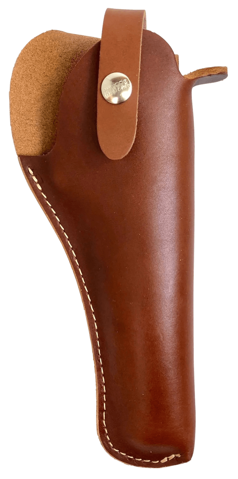 Hunter Company 2400-3 Crossdraw OWB Size 03 Chestnut Tan Leather Belt Slide Fits DA Revolver Fits 4.50" Barrel Right Hand