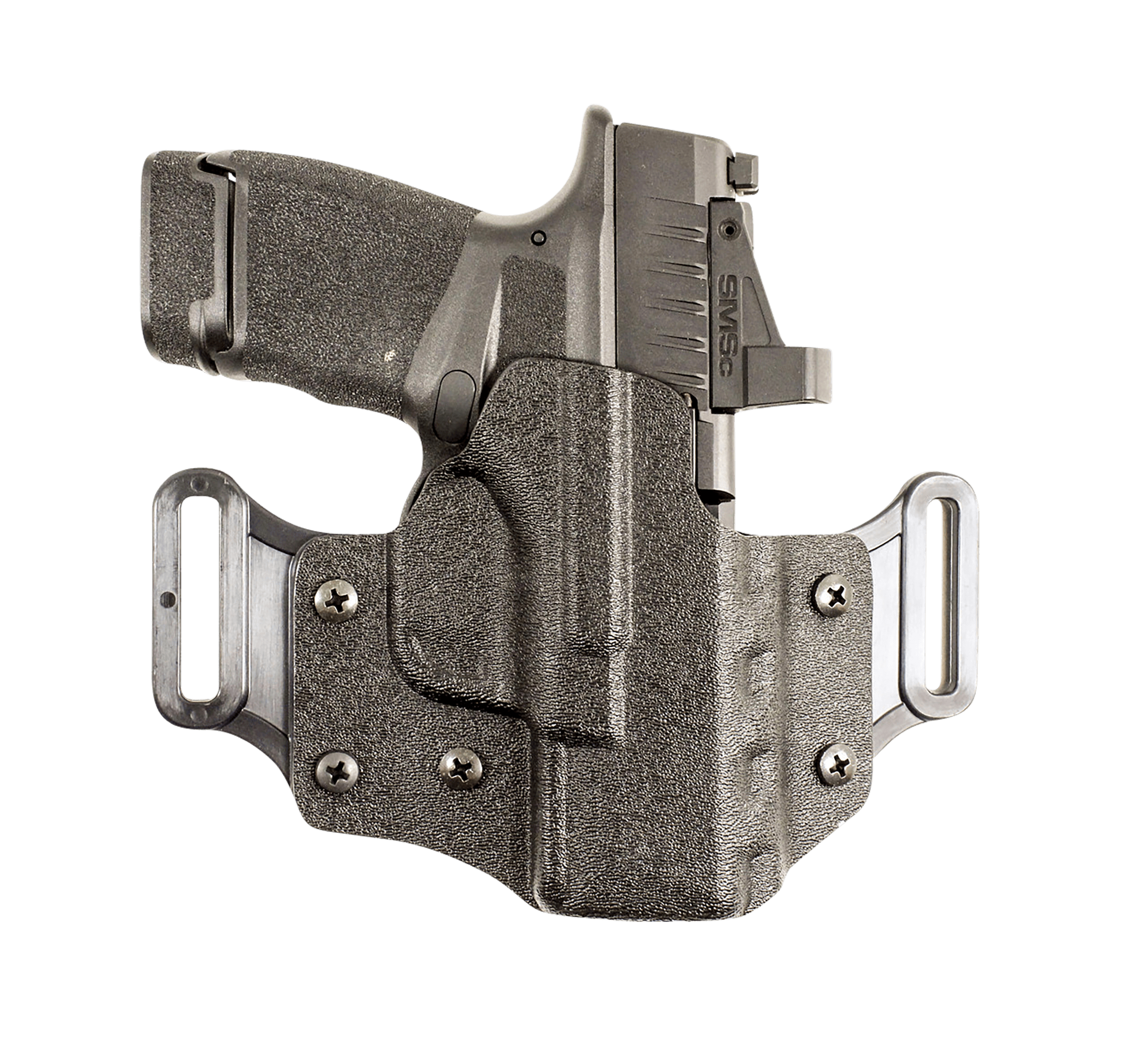 DeSantis Gunhide 195KA0XZ0 Veiled Partner OWB Black Kydex Belt Slide Fits Springfield Echelon Right Hand
